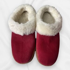 L.L. Bean Squam Lake Wicked Good Red Slippers/Booties